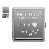 Mein Hund / Katze ist ein Herz mit 4 Pfoten Etui personalisierbar