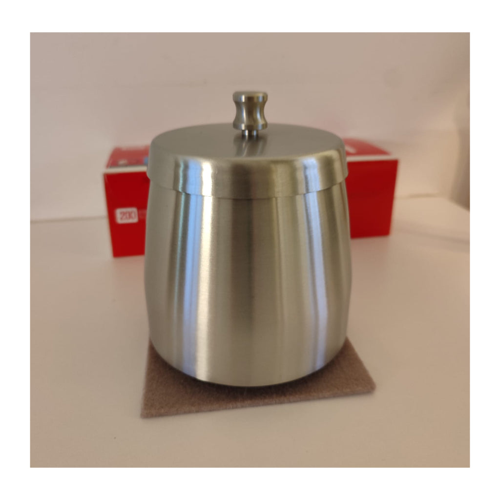 Edelstahl Aschenbecher mit Deckel