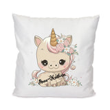 Sweet Unicorn Einhorn personalisierbar - Kissen 40x40cm mit Füllung