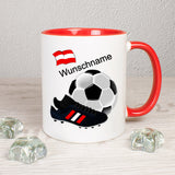 Personalisierte Fußball Tasse