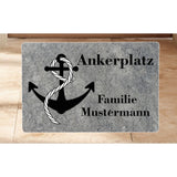 Ankerplatz personalisierte Fussmatte
