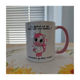 „Einhorn-Tasse mit Spruch 'Du denkst ich bin klein...' – Lustige Kaffeetasse