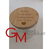 Du, Du bist etwas ganz besonderes -  Vorratsglas mit graviertem Holzdeckel