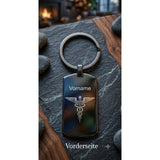 Notfall Schluesselanhanger mit gravur personalisiert Vorderseite