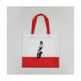 Tasche-Polyester-rot-weiß-bestickt-Lady-
