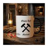 Geschenke  "Glück Auf!", Motiv und Name Personalisierte Tasse