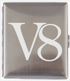 Metall Zigarettenetui graviert mit V8