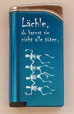 Skeletons und Name personalisiertes Feuerzeug Hadson Twin Lite mit Gravur