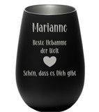 Beste Hebamme der Welt  - Windlicht mit Name personalisierbar