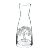 Glaskaraffe graviert mit Motiv: Baum