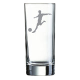 Longdrinkglas graviert mit Motiv: Fussballer