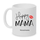 Happy Mama - personalisierte Tasse in verschiedenen Farben zur Auswahl