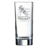 Longdrinkglas mit gravur - Hockeyspieler mit Puck