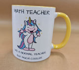 Math Teacher Einhorn - Tasse