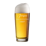 Limited Edition graviertes Bierglas 500ml mit Name und Jahrgang personalisiert