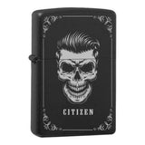 Mafia Cards Collection - mit Mafiamotiven gravierte Zippos Black Matte mit Chrom-Kern
