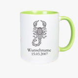 Sternzeichen  - Tasse personalisierbar