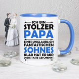 Stolzer Papa - Sohn - 3 Farb Varianten - Tasse