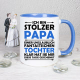 Stolzer Papa Tochter Tasse