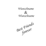 Best Friends forever mit zwei Wunschnamen Chrome Brushed Original Zippo graviert