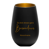 Du bist etwas ganz Besonderes personalisierbar  - Windlicht Glas mit Gravur
